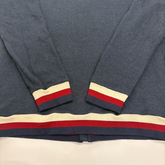 Tracksmith Federation Track Jacket Navy Blue Striped Size XL Limited Edition - Picture 9 of 10